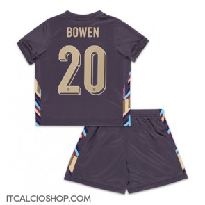 Inghilterra Jarrod Bowen #20 Seconda Maglia Bambino Europei 2024 Manica Corta (+ Pantaloni corti)